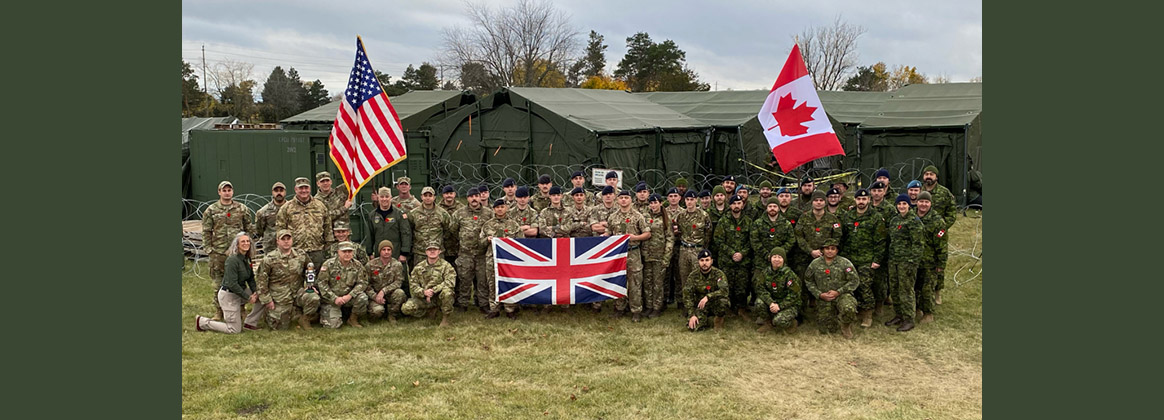 JPSE and JCSE personnel with British and Canadian allies. 