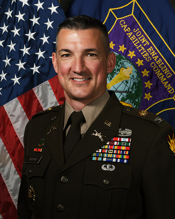 Colonel Robert Greiner, Chief of Staff